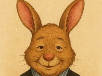Oster Opa (alter & süßer Osterhase )