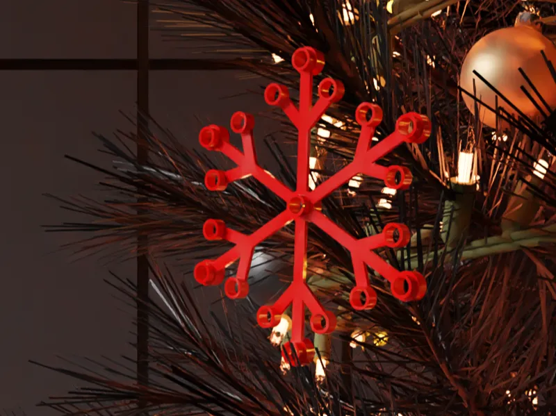 Building Brick Snowflake 