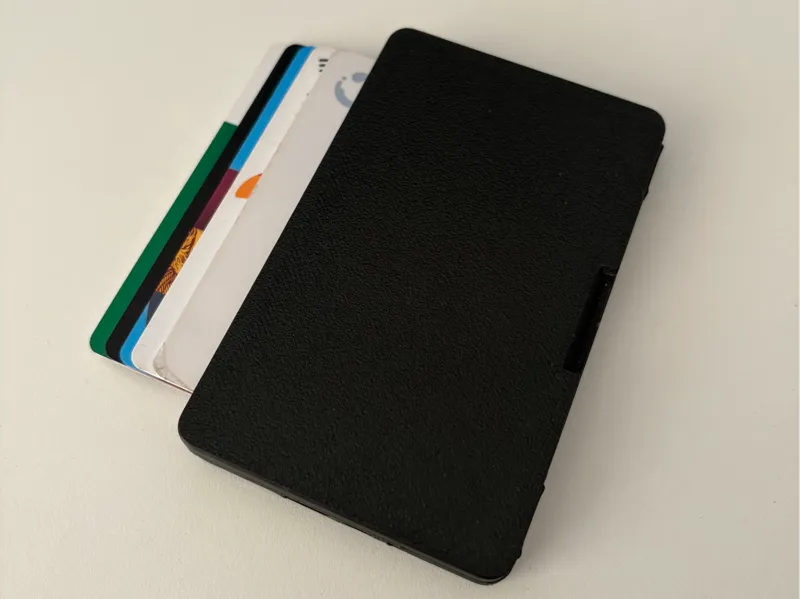 Slide card wallet