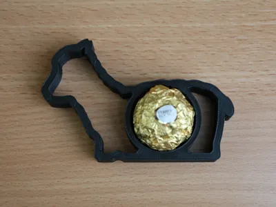 Decorative Easter Lamb with Ferrero Rocher
