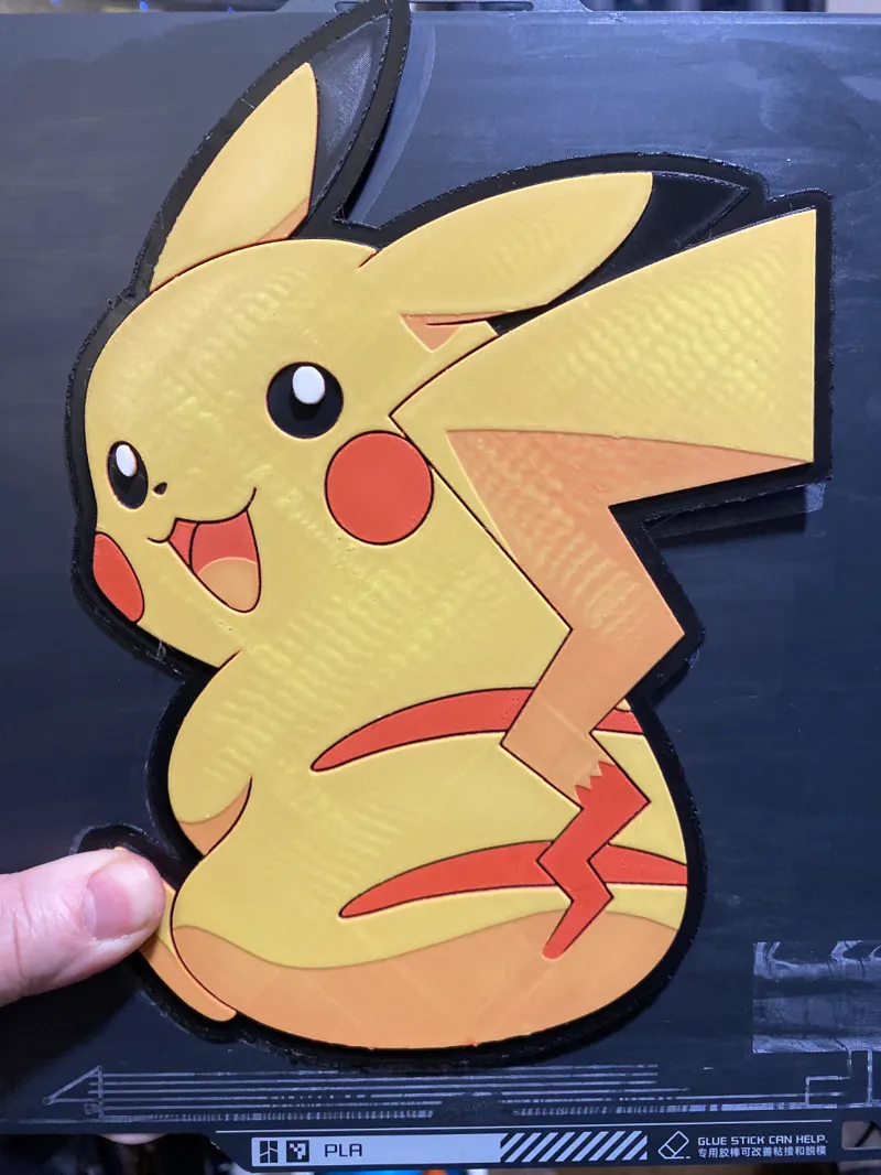 FOUR COLOR - HueForge Pikachu [Multicolor]