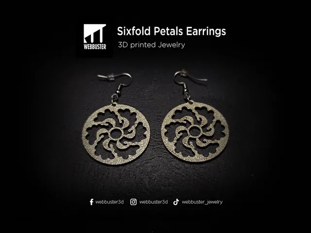 Sixfold Petals Earrings