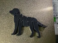 Silhouette flexible de Labrador articulé, 3 pouces — photo 2
