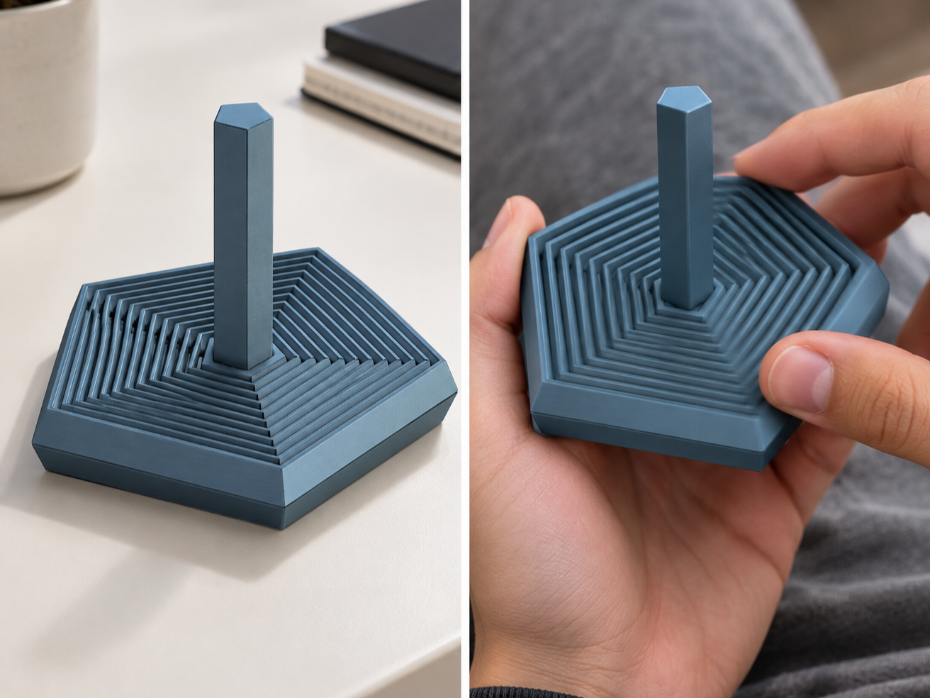 Hexagon Fidget (SUPER SATISFYING) 3D model