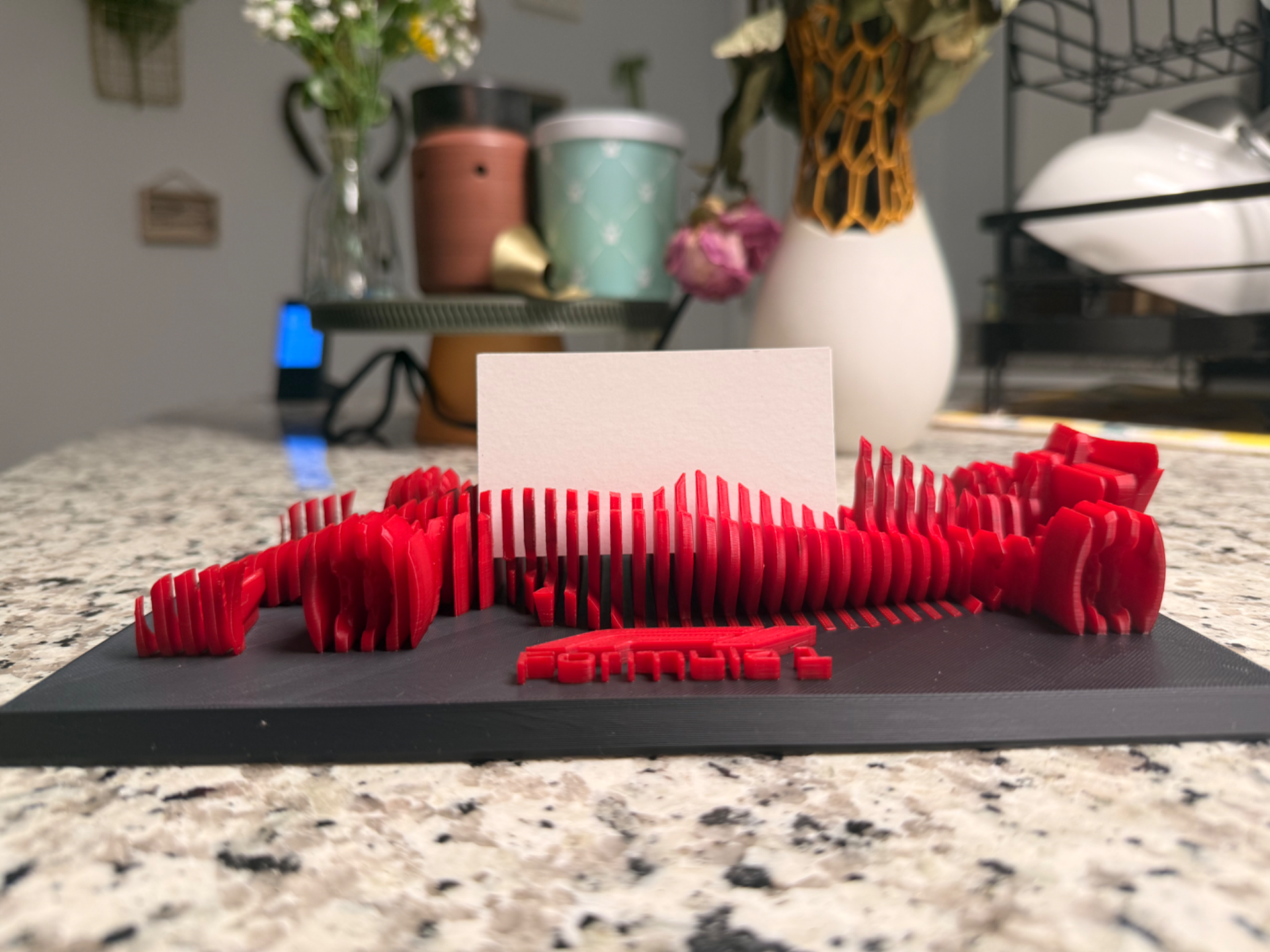 F1 Car Layered Business Card Holder