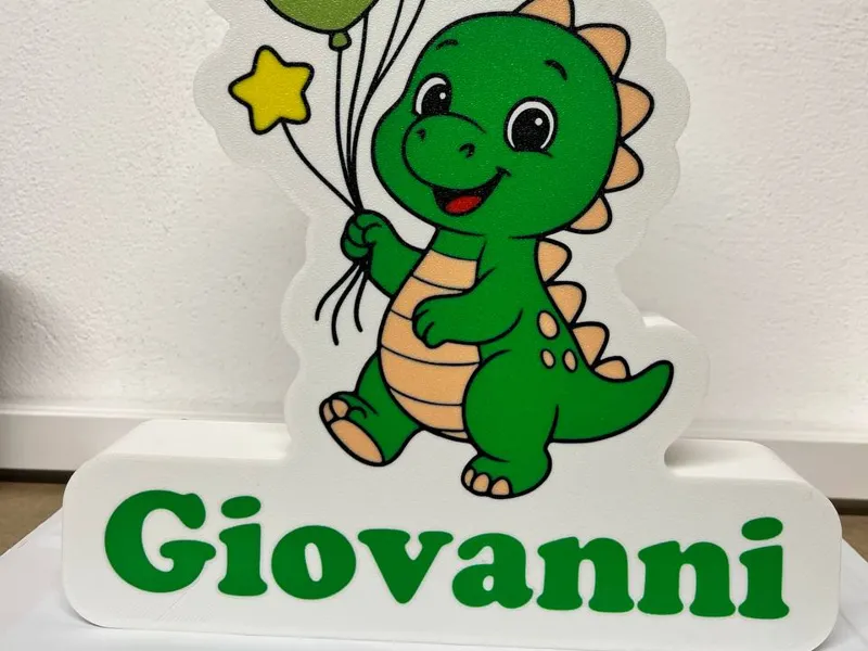 Lampada Lightbox Dinosauro baby