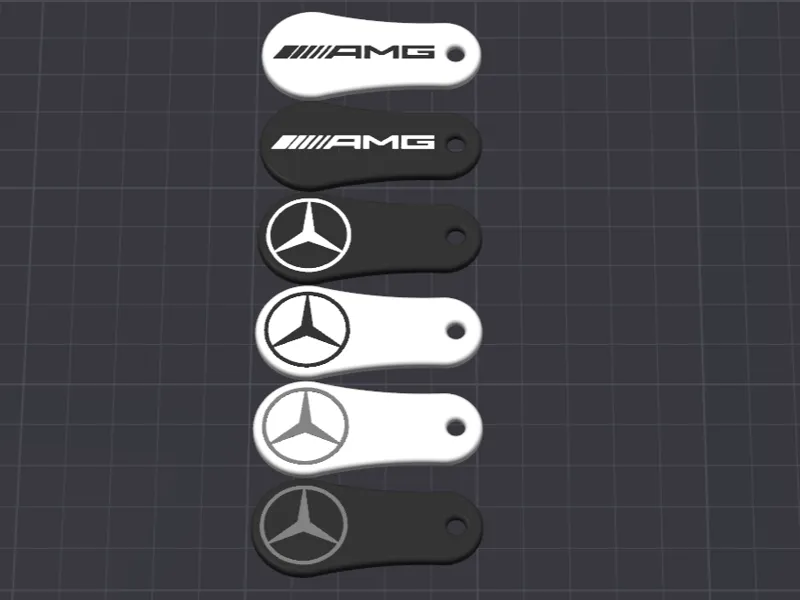 Einkaufswagenchip Mercedes-AMG Schlüsselanhänger