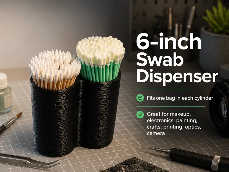 Swab Dispsenser for 6 to 8 inch bamboo swabs