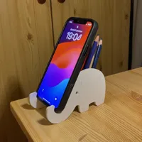 Éléphant support téléphone / porte-crayons — photo 1