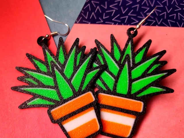 Aloe Vera Earrings