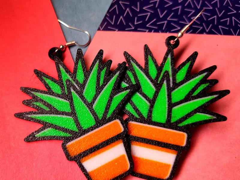 Aloe Vera Earrings