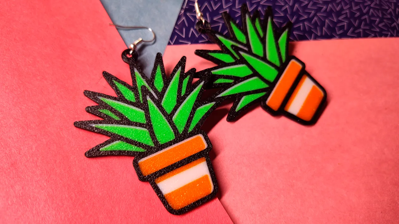 Aloe Vera Earrings view 4