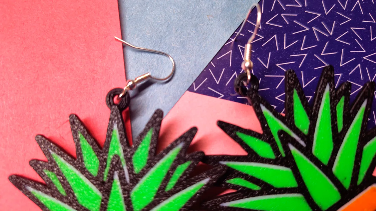 Aloe Vera Earrings view 3