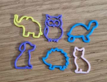Letrero o emblema decorativo: Animal Stitch Marker Collection (6 Unique Shapes) — vista de referencia 2