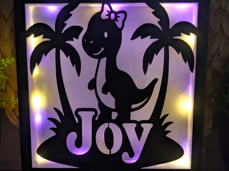Personalized Nightlight  Joy Interchangeable Plate