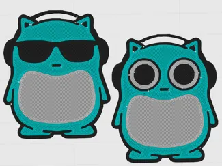 Blue HamHam Magnets