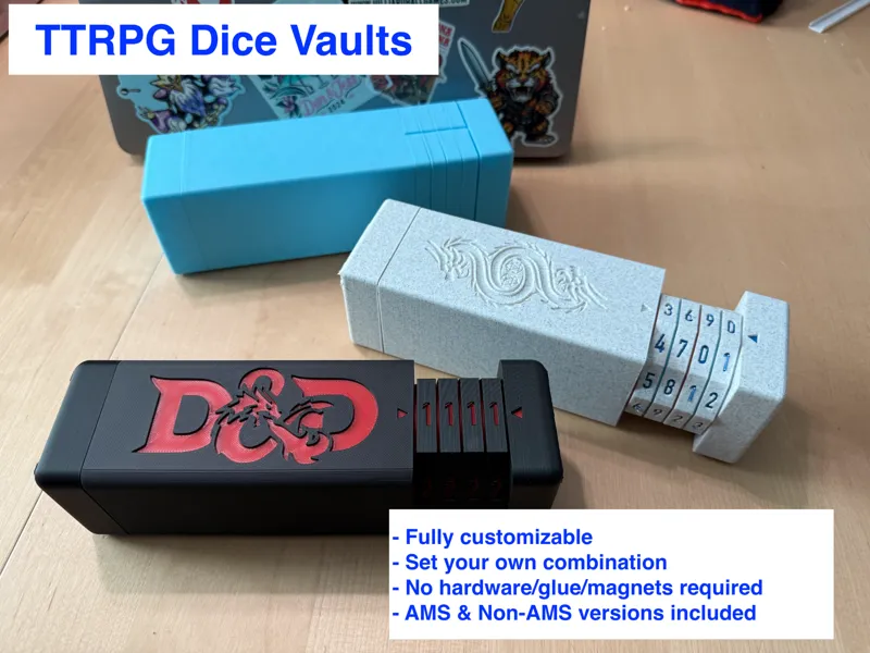 TTRPG Dice & Mini Vault - Fully Customizable
