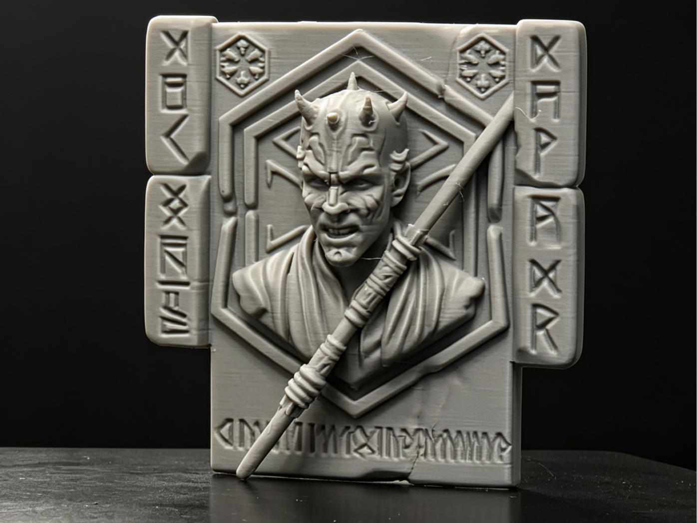 Starwars Darth Maul 3D plaque
