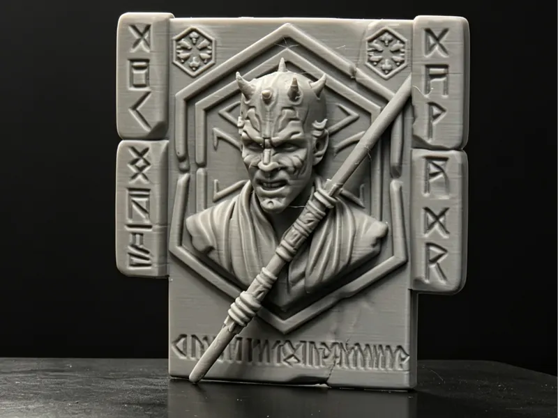 Starwars Darth Maul 3D plaque
