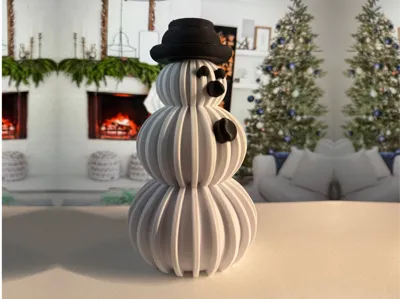 Modern Minimalist Snowman