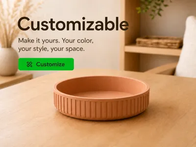 Customizable Japandi Organizer Bowl