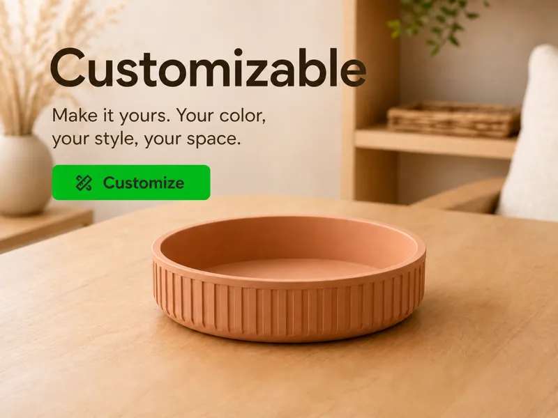 Customizable Japandi Organizer Bowl