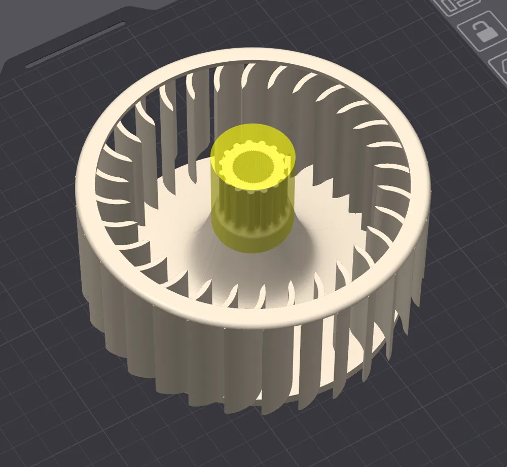 Beken MCDD8WH Dryer Turbine - Free 3D Print Model - MakerWorld