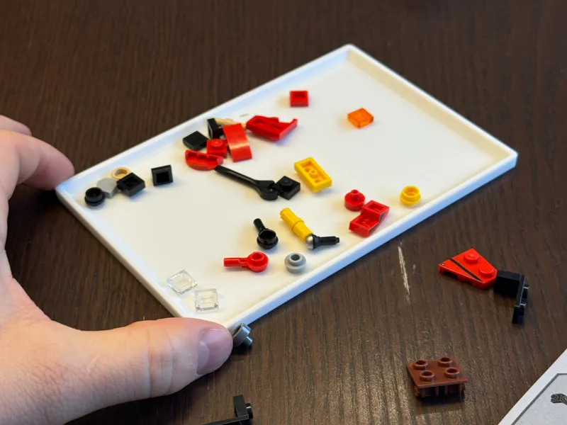 Tray for Bricks, Legos, Small Parts, or Rolling