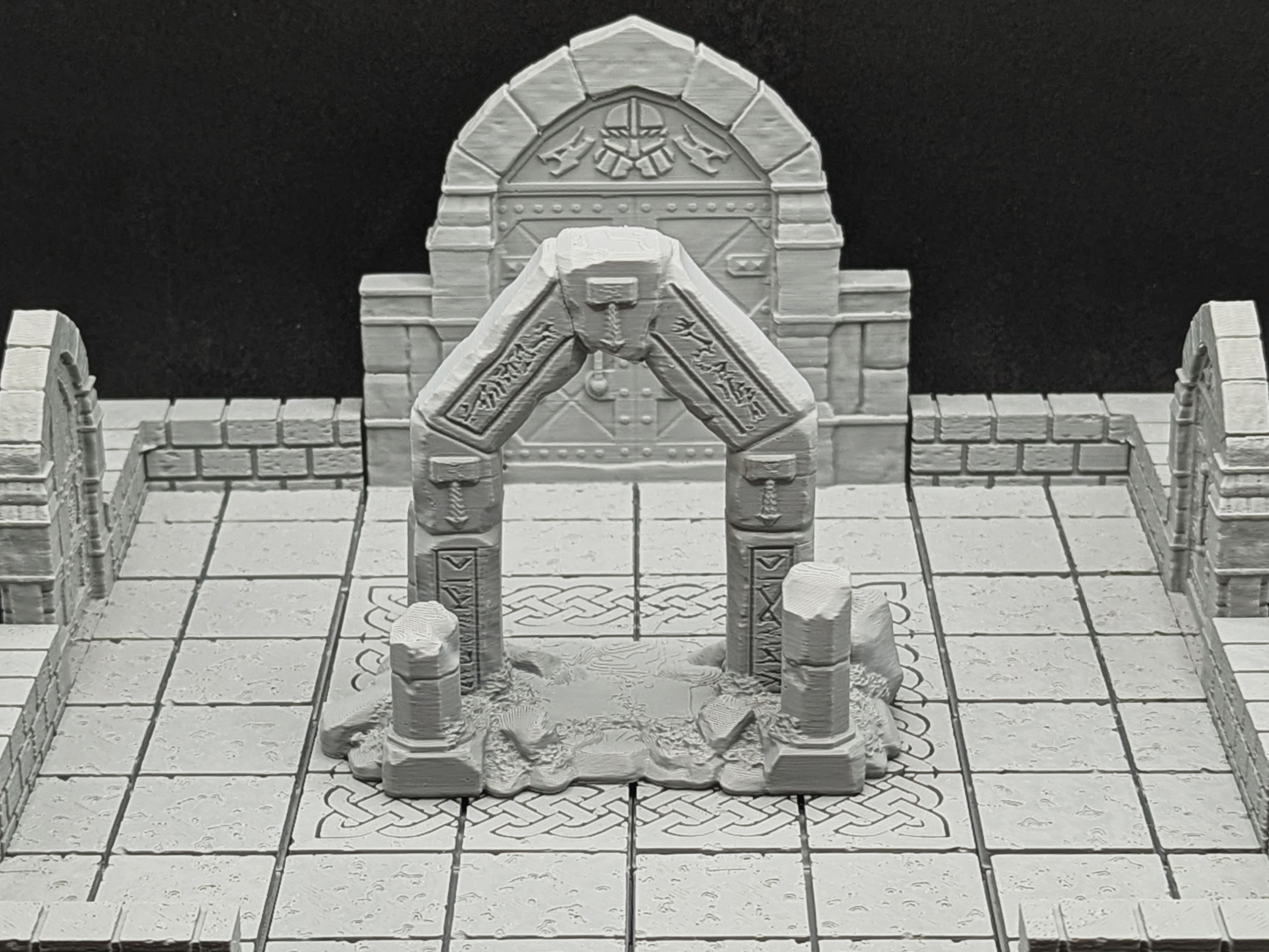 Ancient Dwarven Arch (supportless) - angeled — 4