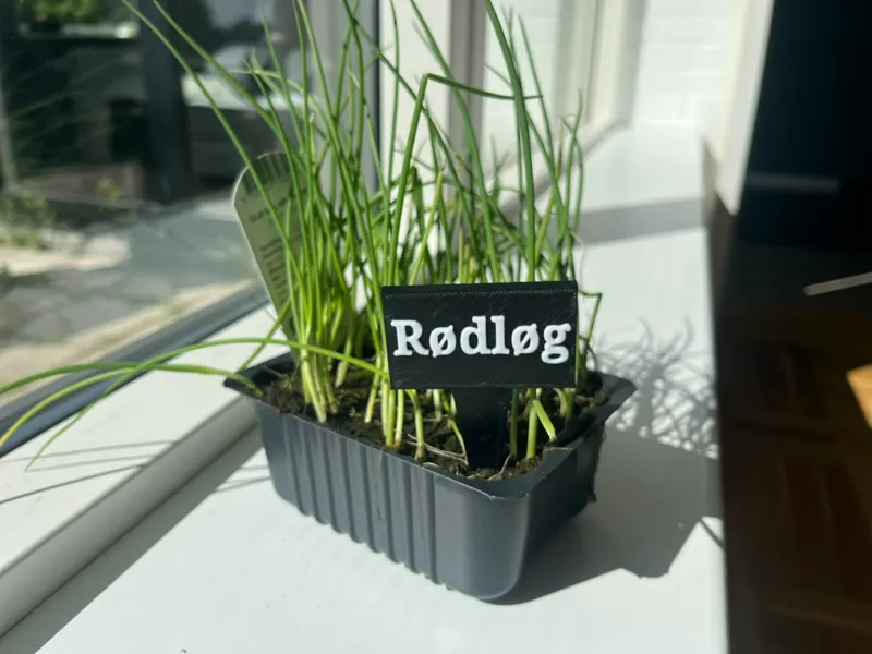 Garden sign for your kitchen garden Rødløg