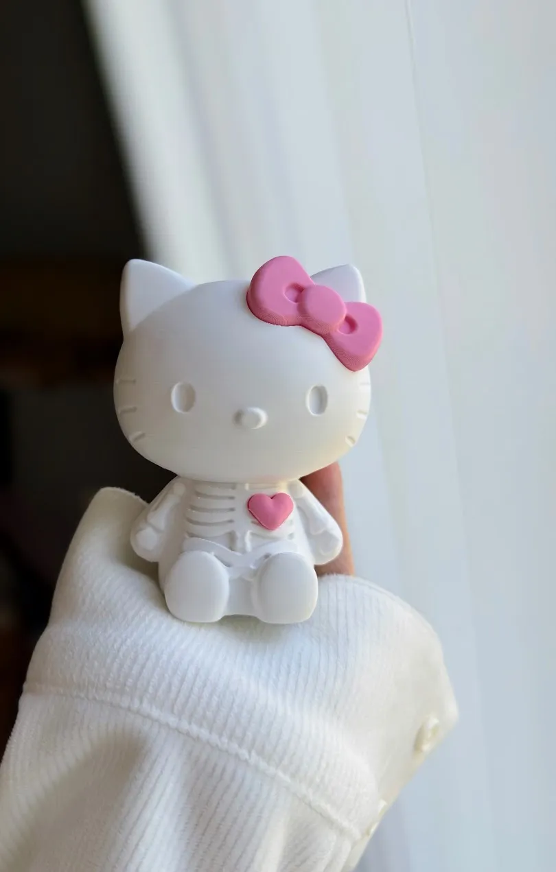 Skeleton Hello Kitty Secret Box - Free 3D Print Model - MakerWorld