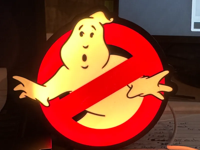 Ghostbusters No Ghost Light Box