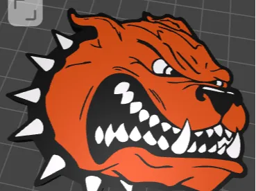 Byron Center Bulldogs keychain