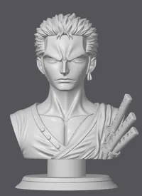 Buste de Roronoa Zoro « le chasseur de pirates » - fan art — photo 2