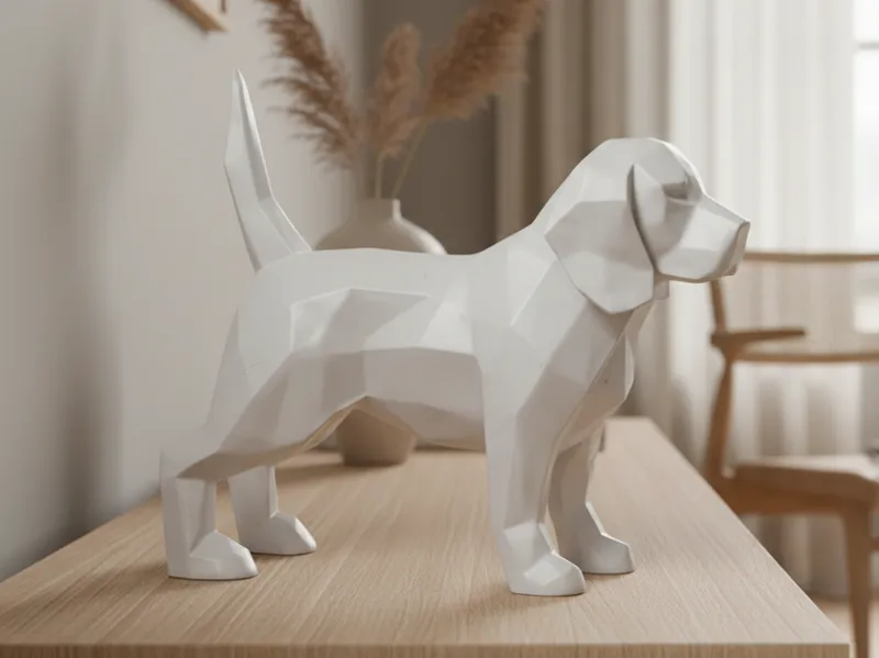 Modern Beagle Dog Figure