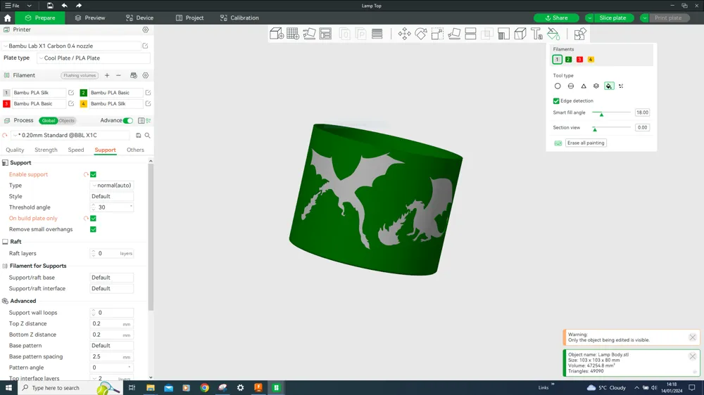 5 Dragon Table Lamp - Free 3D Print Model - MakerWorld