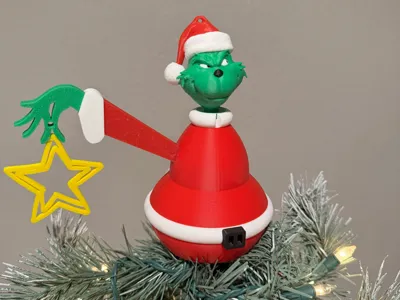 Grinch Christmas Tree Topper 2025