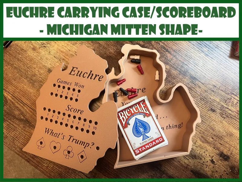Euchre Box - Michigan Mitten