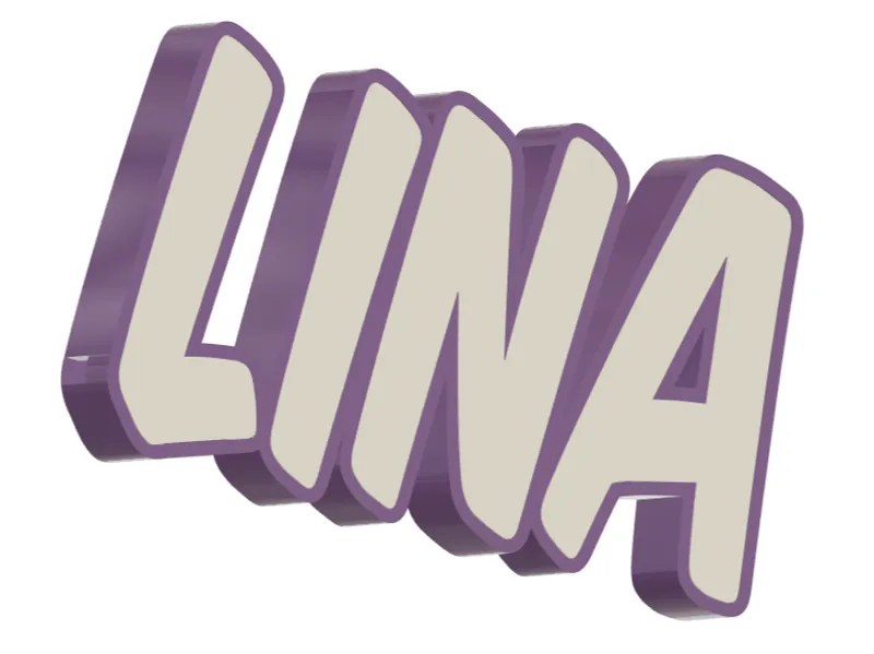 LED Namenslampe "Lina"