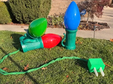 Home Depot Christmas Bulb light fake plug