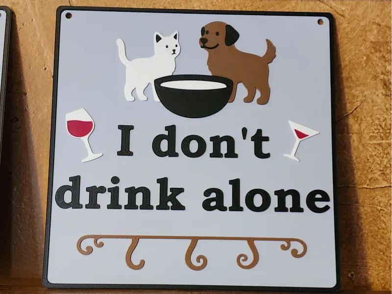 I Don't Drink Alone Cat and Dog Commercial Use