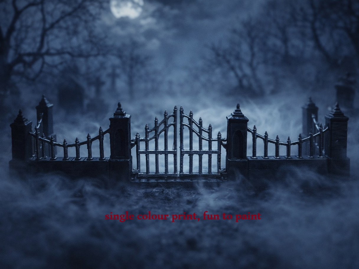 DnD Gothic Cemetery Walls - Modular Openlock Tops