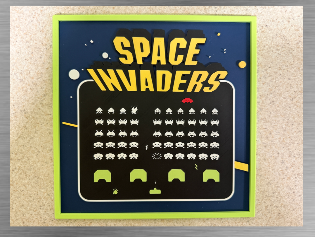 Arcade Art-Space Invaders Arcade Scene