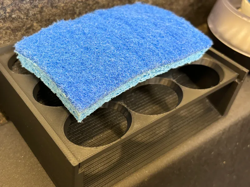 Draining Soap/Sponger Holder With Removable Tray