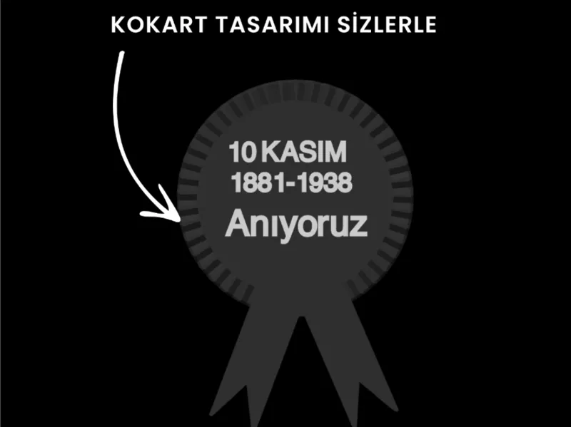 10 Kasım Atatürk’ü Anma Kokartı