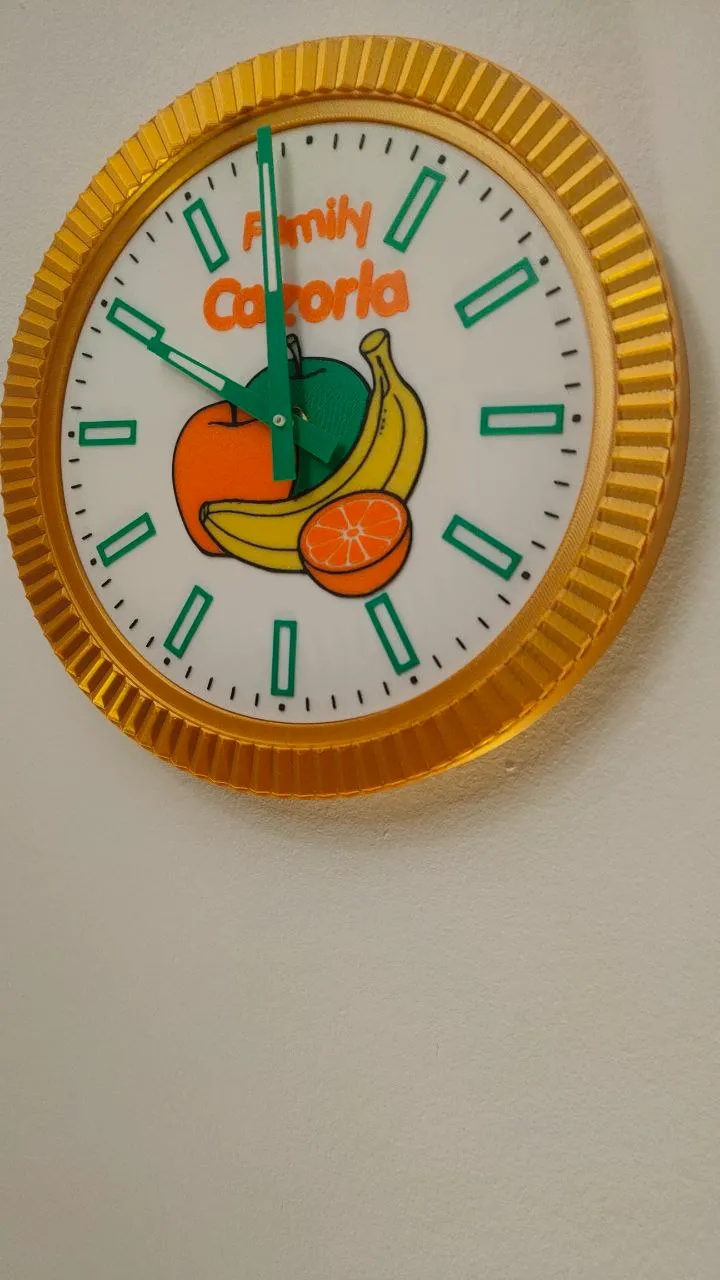 Customizable, FUNCTIONAL wall clock. - Free 3D Print Model - MakerWorld