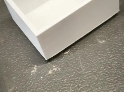 Two-compartment stackable drawer box