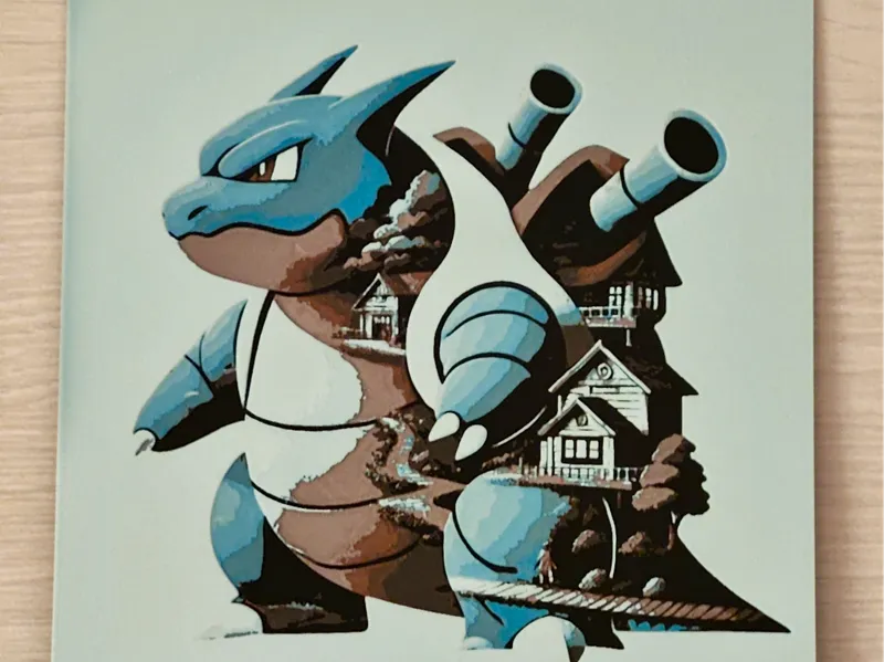 008 Blastoise - Pokemon gen1 - Hueforge