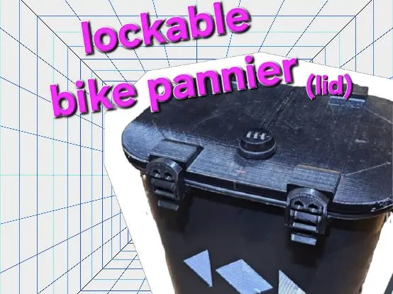 Hard Shell Waterproof Lockable Bike Pannier
