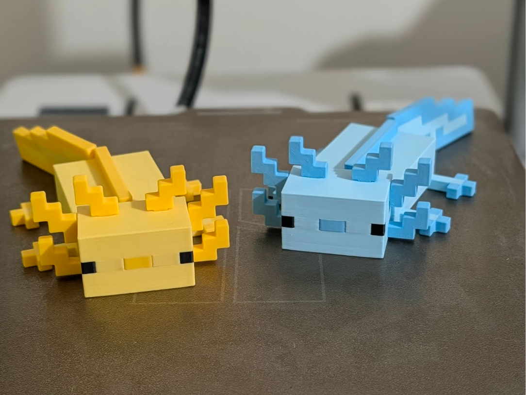 Articulated Minecraft Axolotl